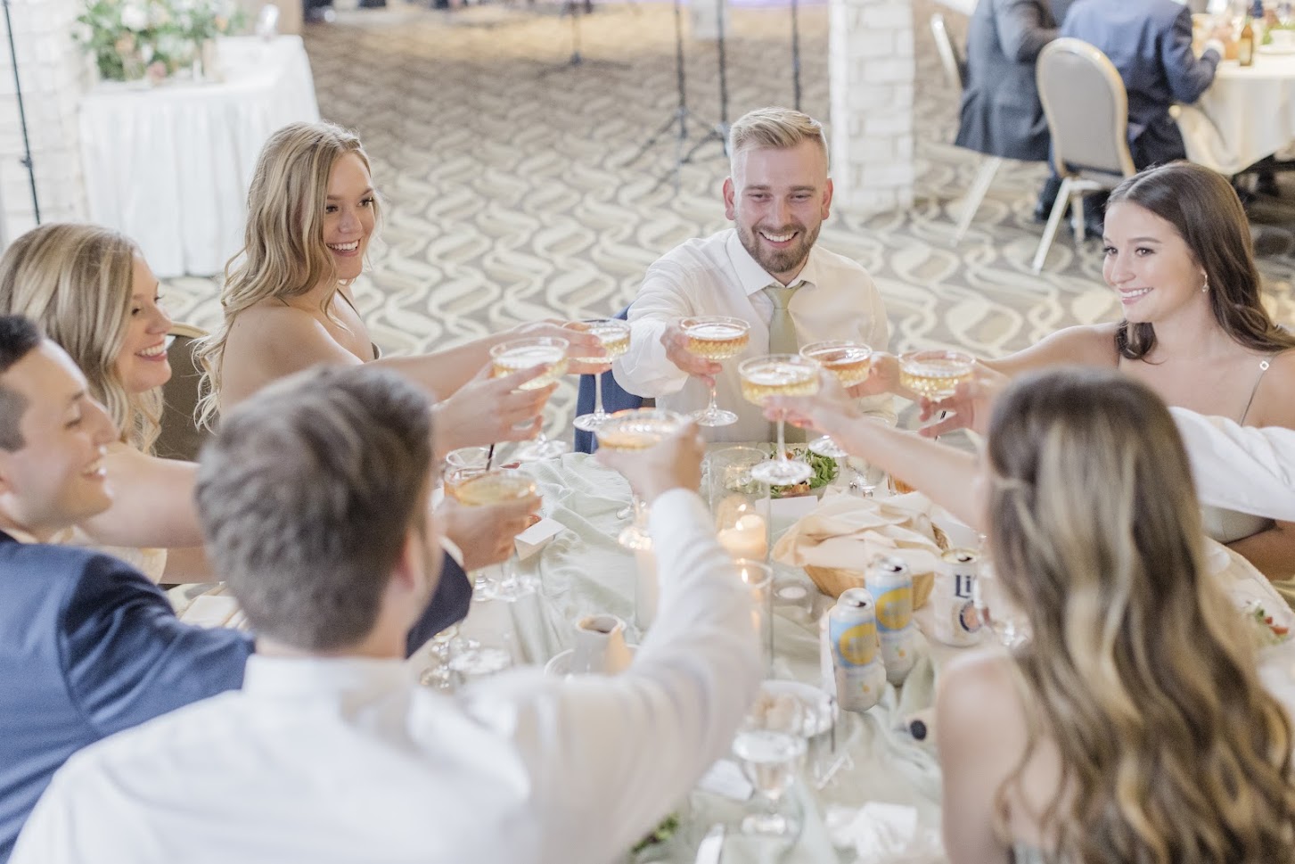 group toasting